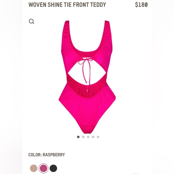 SKIMS Tie-Front Teddy - Picture 9 of 9